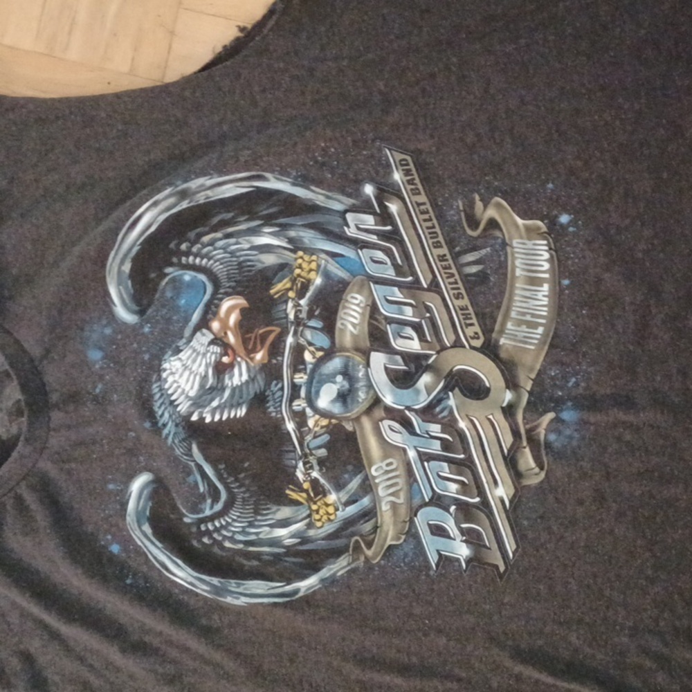 Bob Seger and the Silver Bullet band concert tee shirt the final tour size xlarg